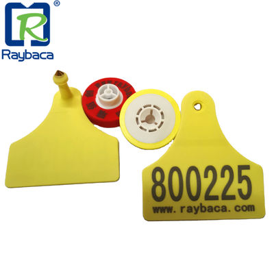 RFID Two Pieces Livestock Identification Tags TPU Material